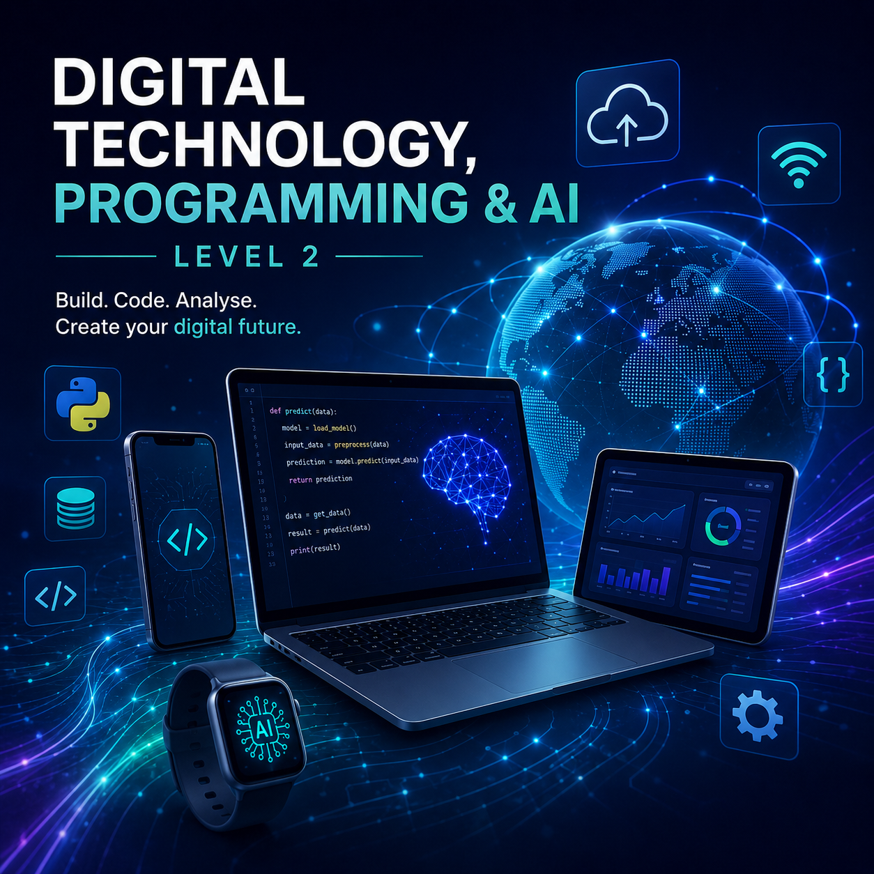 Digital Technology, Programming & AI - Level 2 course cover
