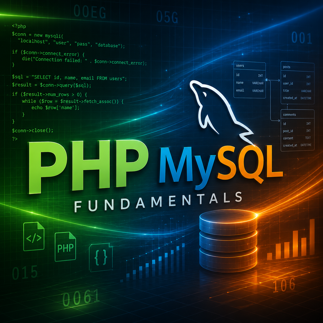 PHP and MySQL Fundamentals course cover
