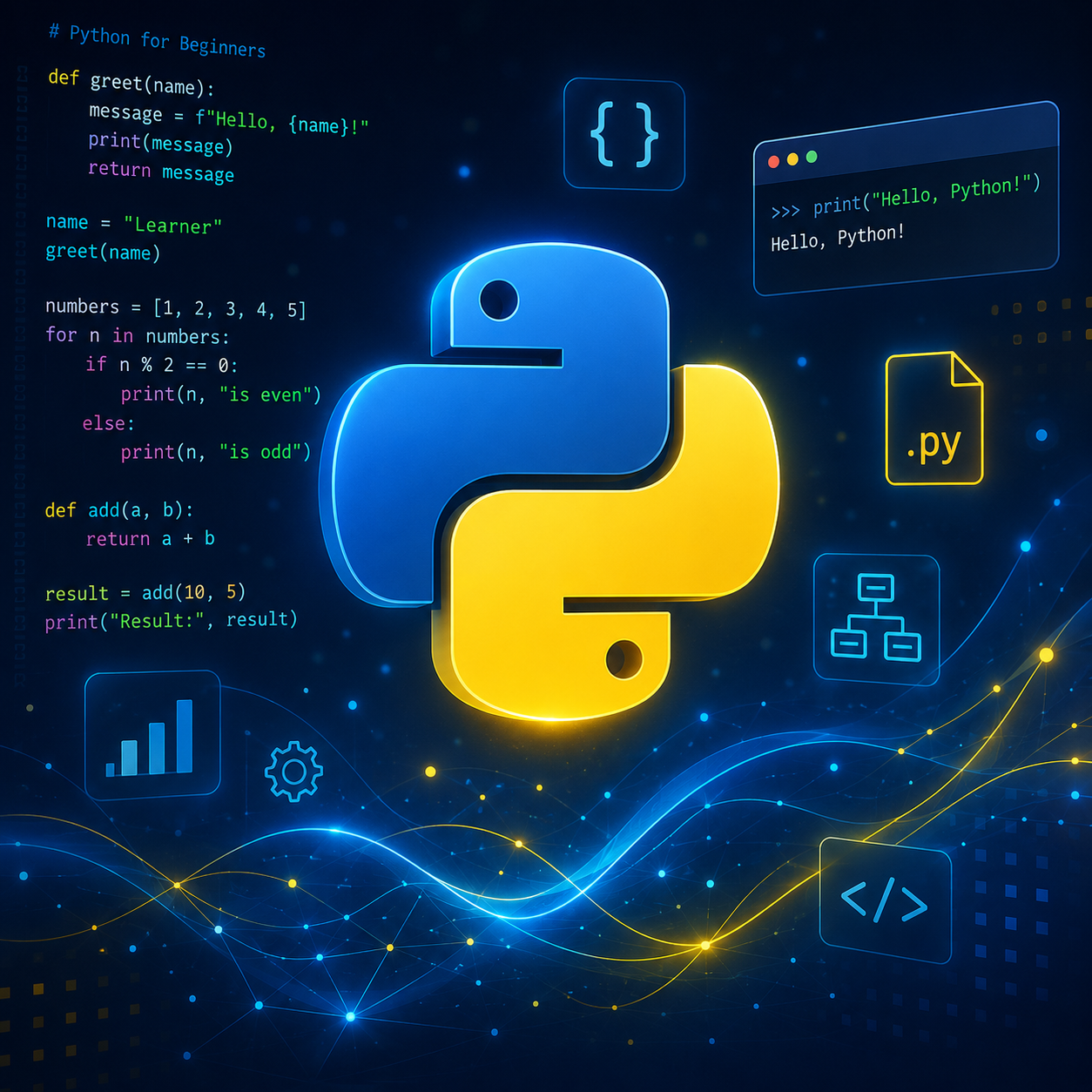 Python Programming for Beginners course cover